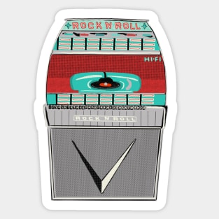 Retro Juke Box Sticker